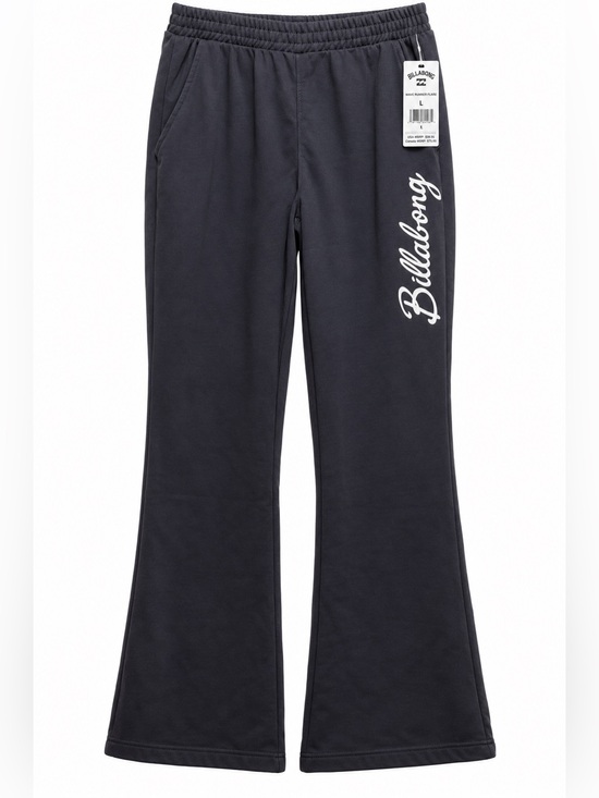 Billabong Pants - NWT Billabong Women’s Wave Runner Flare Fleece Sweatpants Black Sand L